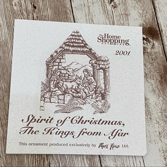 2001 Mark Klaus HSN The Spirit of Christmas Kings from Afar Christmas Ornament - Picture 16 of 16